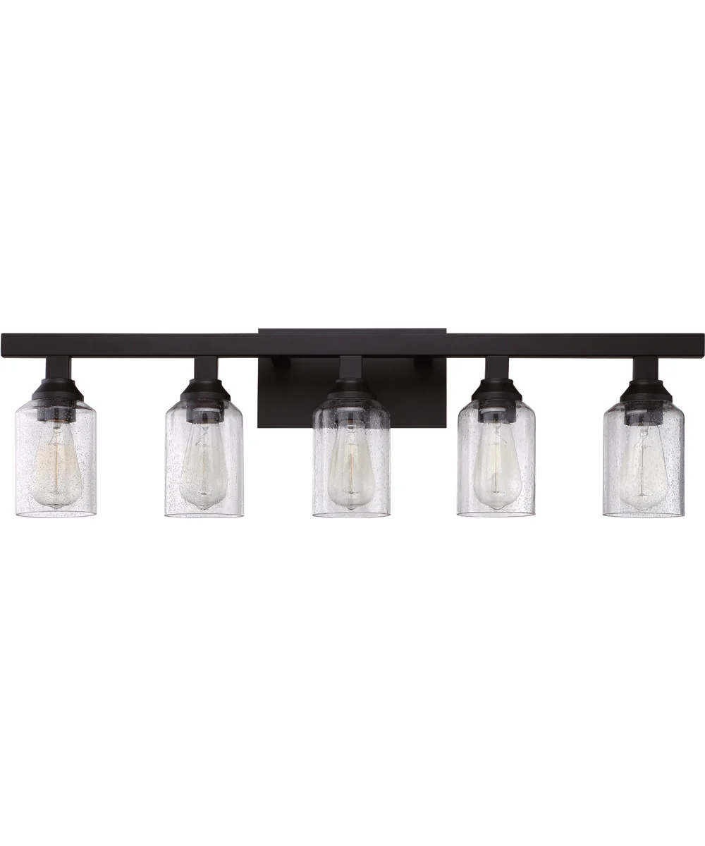 Chicago 5-Light Vanity Flat Black - Image 4