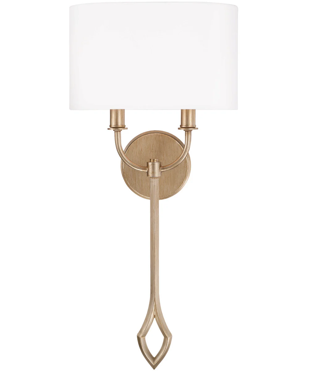 Claire 2-Light Sconce Brushed Champagne - Image 4