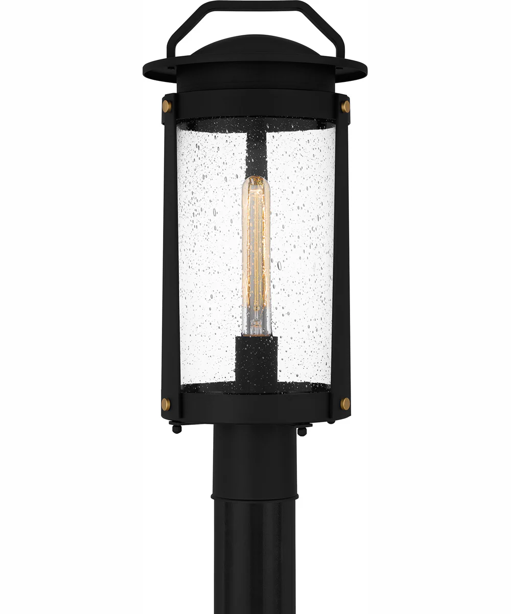 Clifton Large 1-light Outdoor Post Light Coastal Armour Aluminum Earth Black