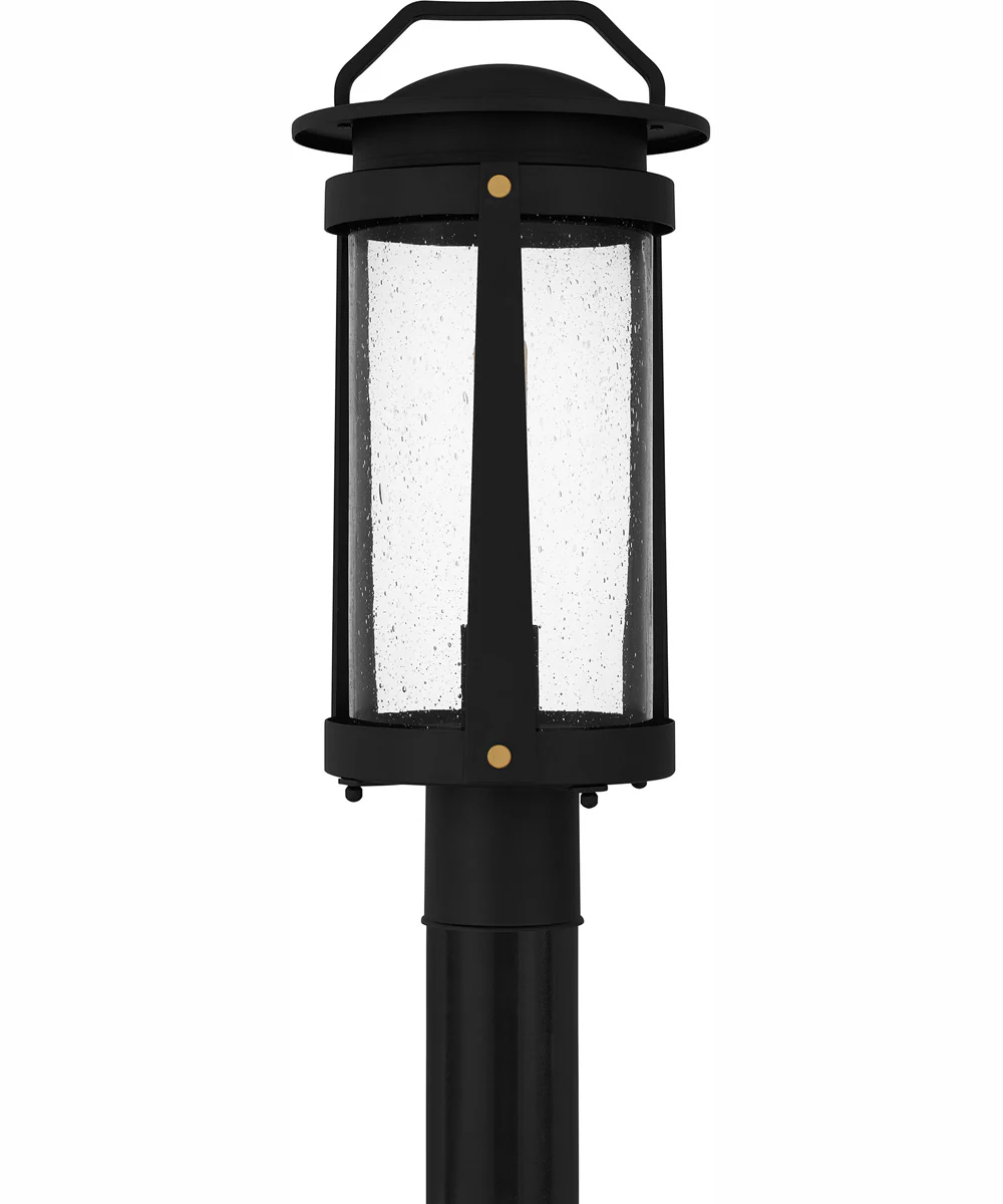 Clifton Large 1-light Outdoor Post Light Coastal Armour Aluminum Earth Black - Image 4
