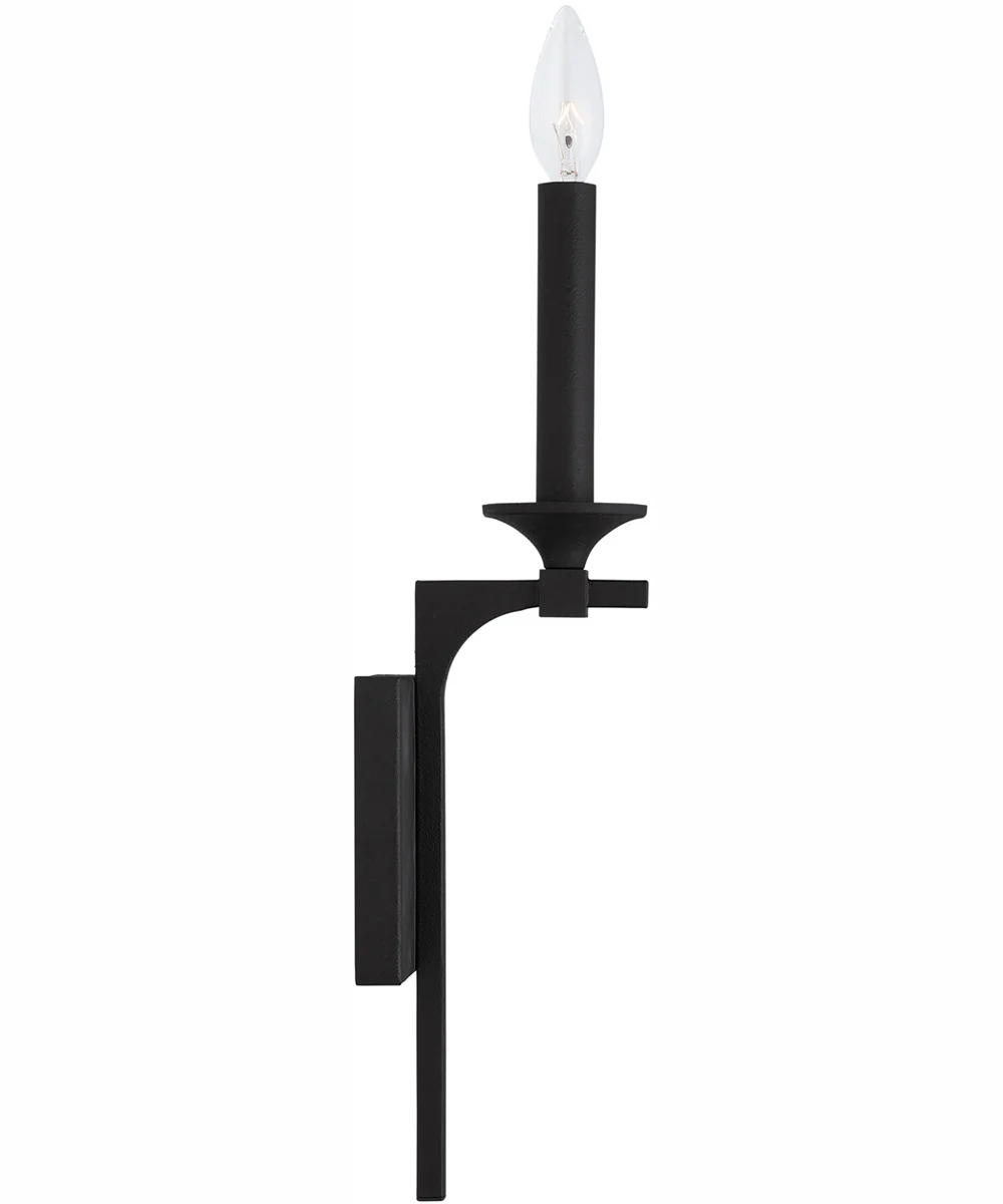 Clint 1-Light Sconce Black Iron - Image 4