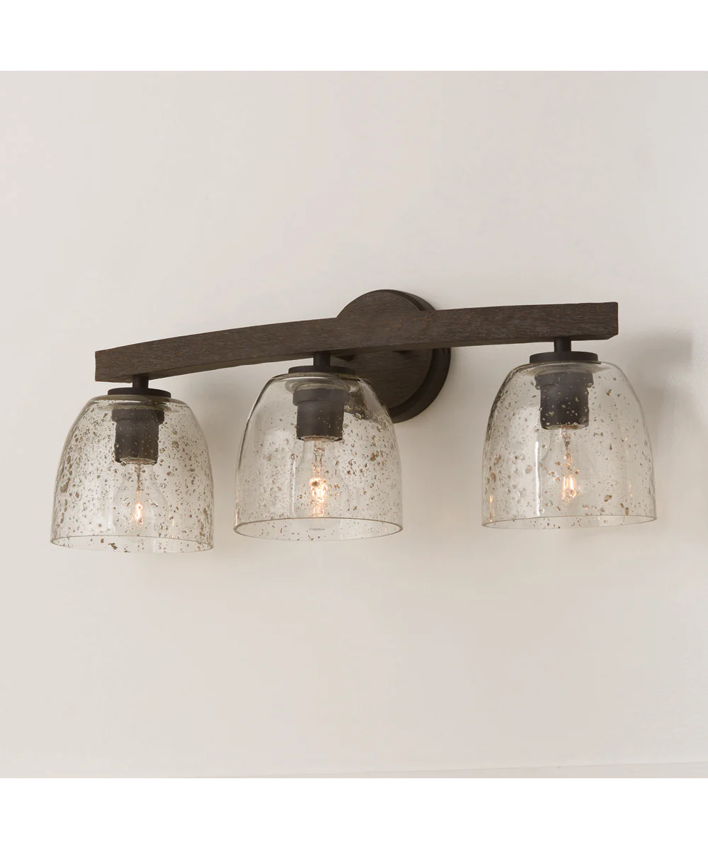 Clive 3-Light Vanity Carbon Grey and Black Iron - Image 2