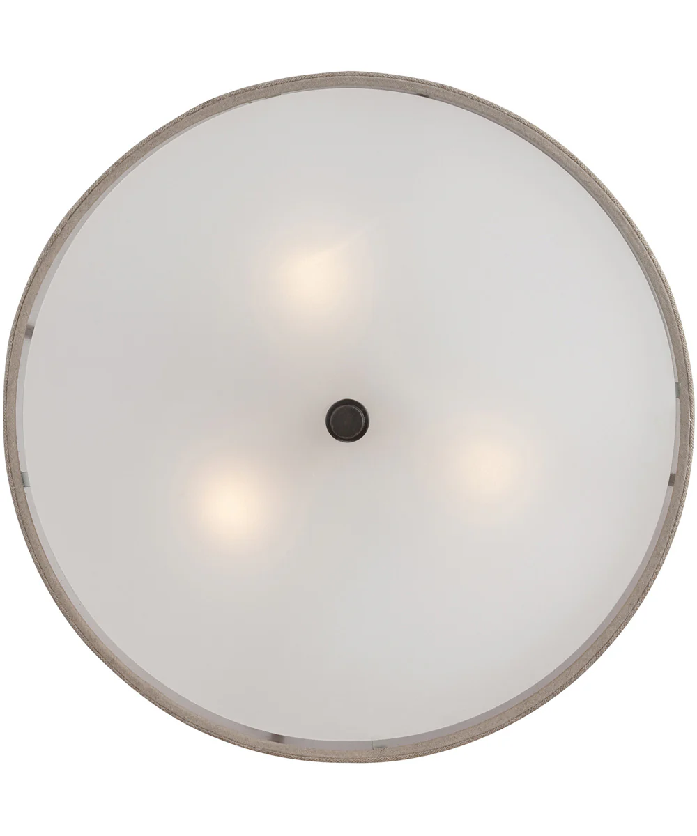 Cloverdale Large 3-light Semi Flush Mount Mottled Cocoa - Image 5