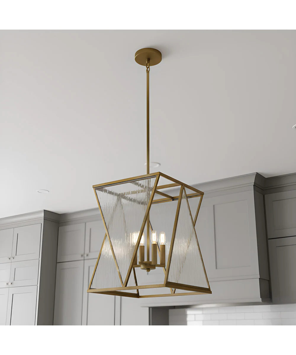 Clovis 4-light Pendant Brushed Weathered Brass - Image 2