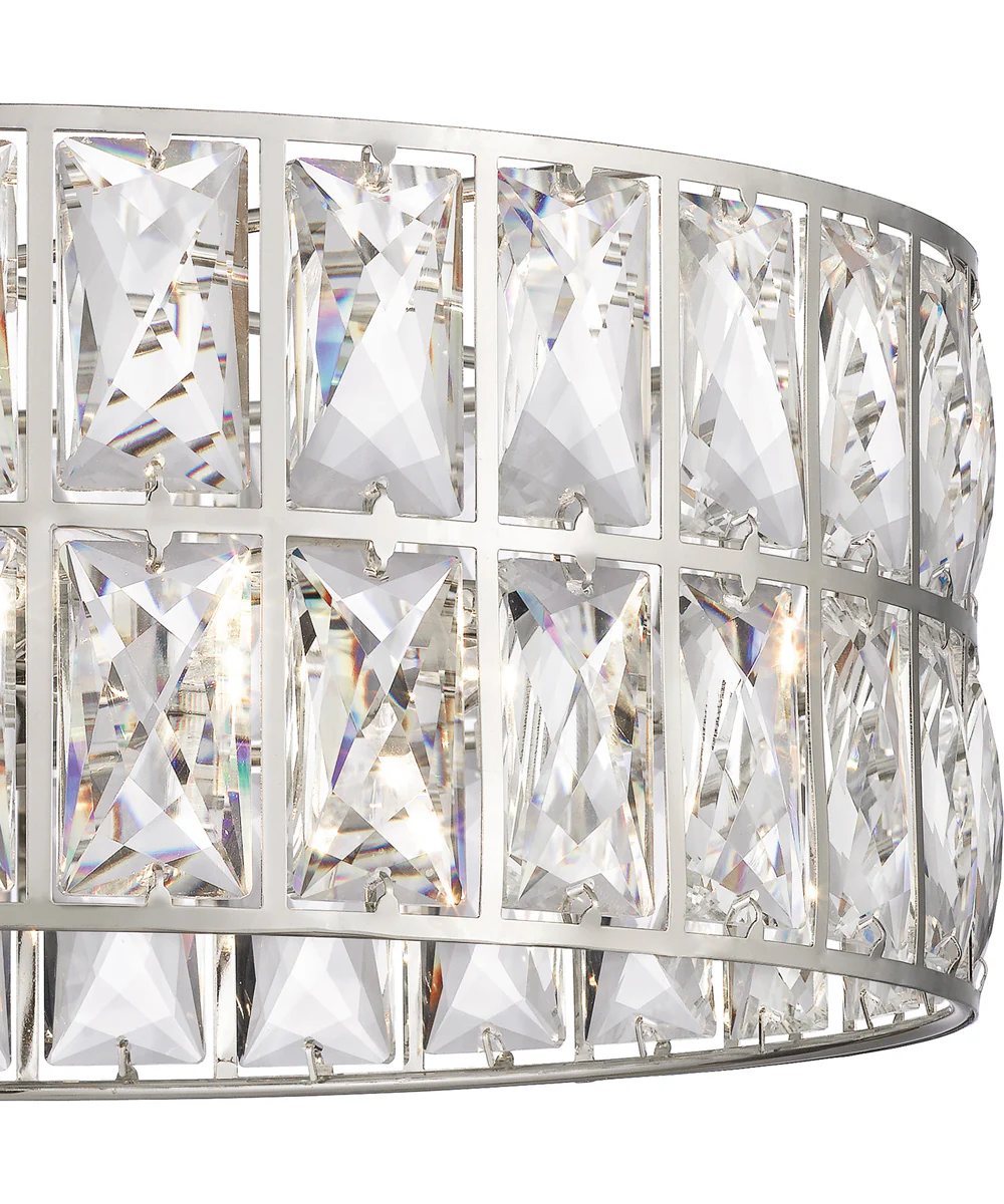Coffman 3-light Semi Flush Mount Polished Nickel - Image 6