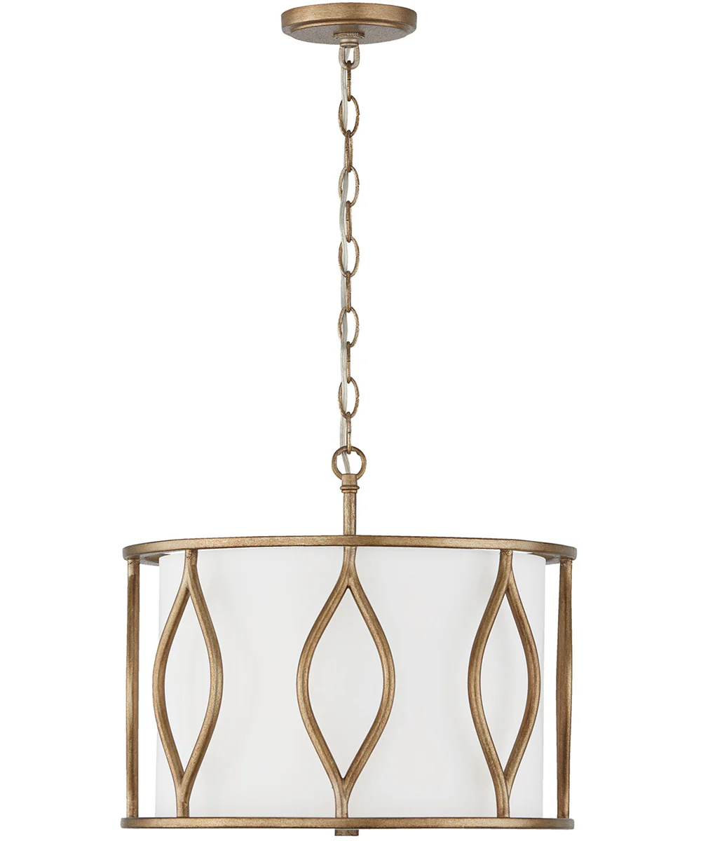Cohen 3-Light Semi-Flush Mystic Luster - Image 2