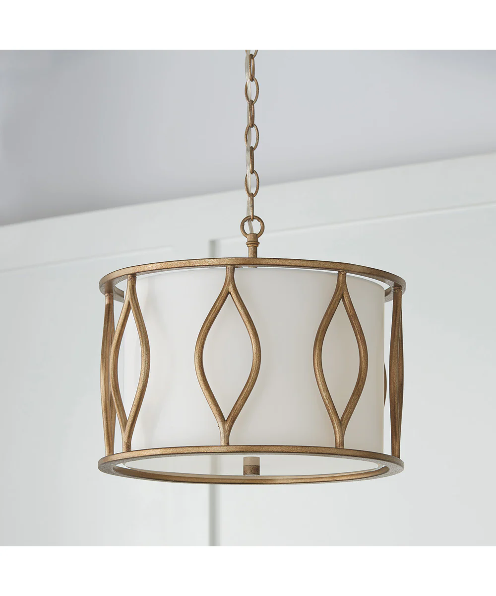 Cohen 3-Light Semi-Flush Mystic Luster - Image 3