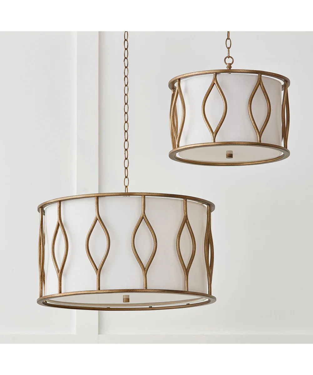 Cohen 3-Light Semi-Flush Mystic Luster - Image 7