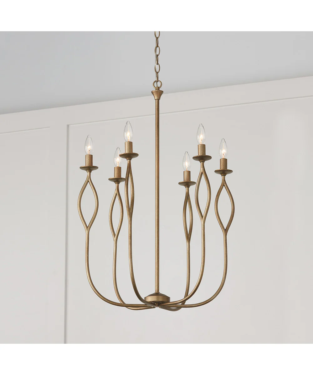 Cohen 6-Light Chandelier Mystic Luster - Image 5