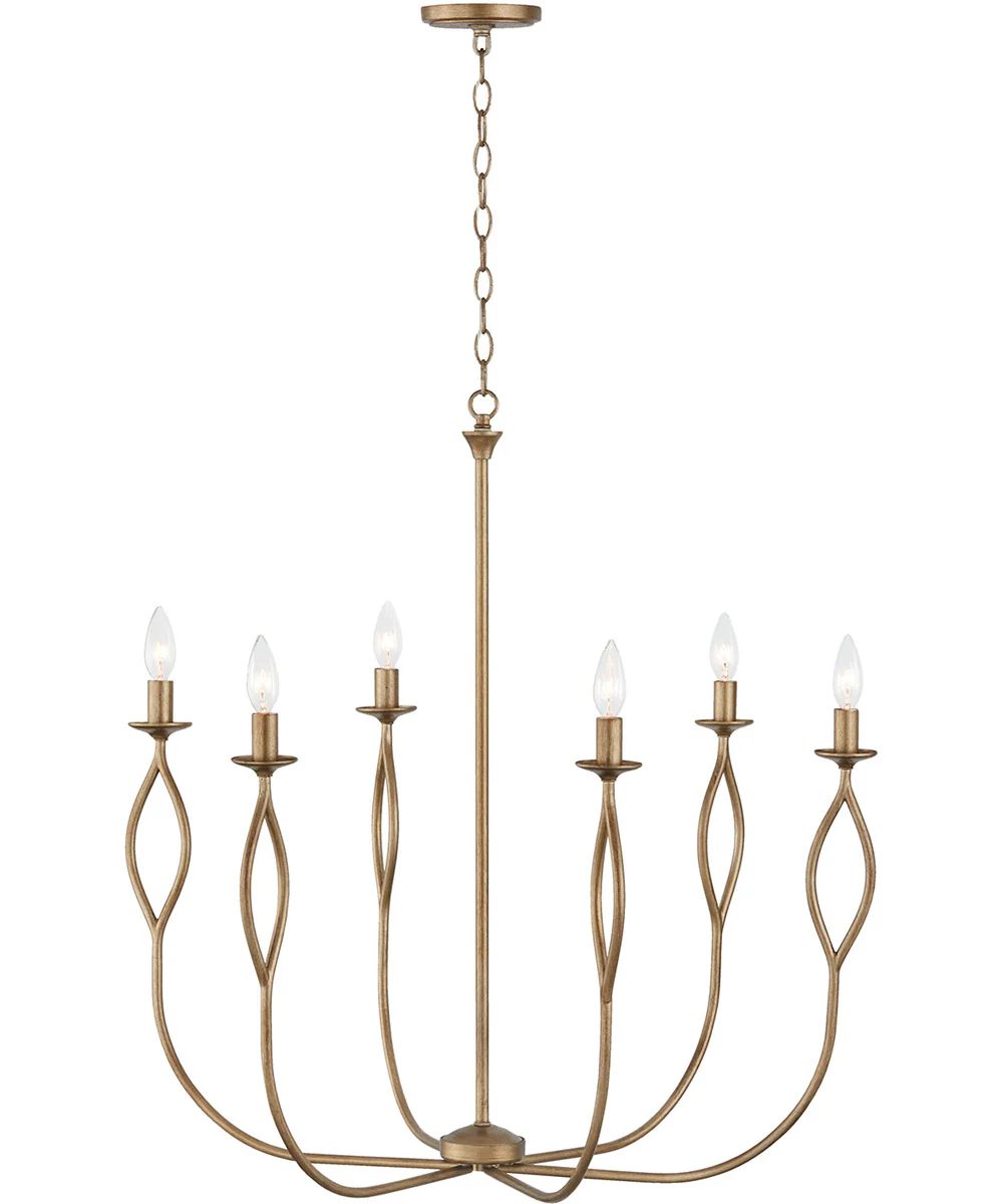 Cohen 6-Light Chandelier Mystic Luster - Image 4