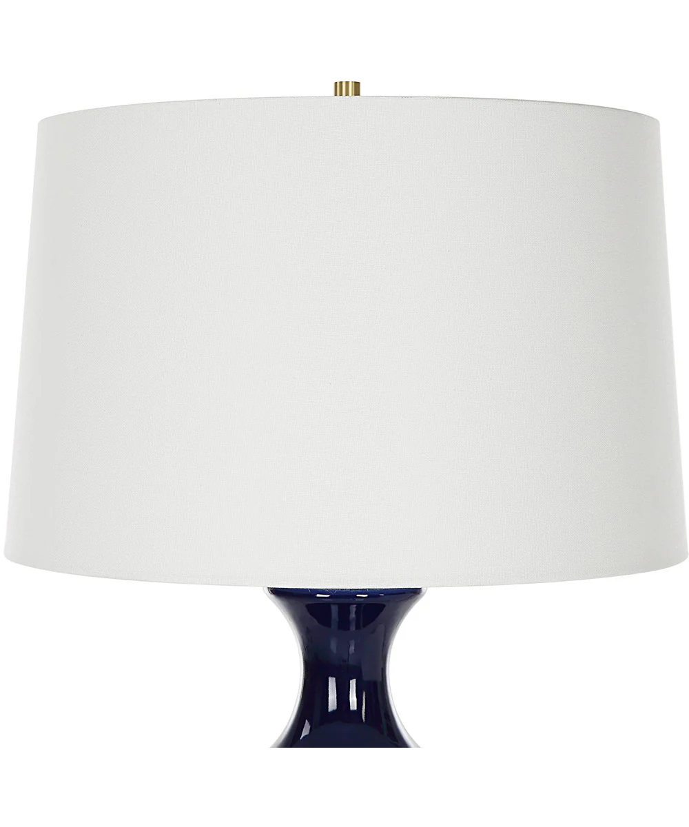 Coil Sculpted Blue Table Lamp - Image 5