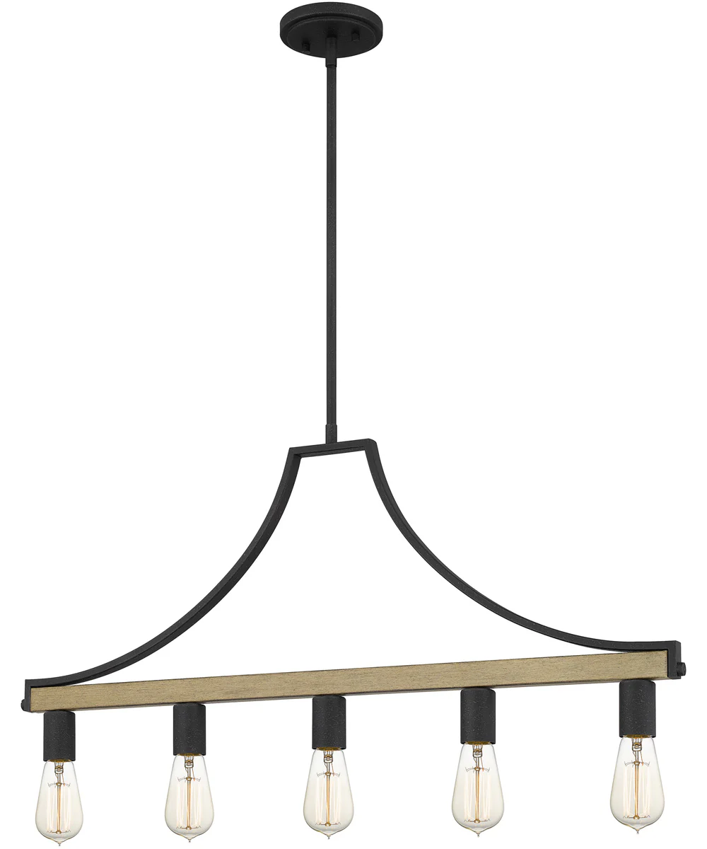 Colombes 5-light Chandelier Grey Ash