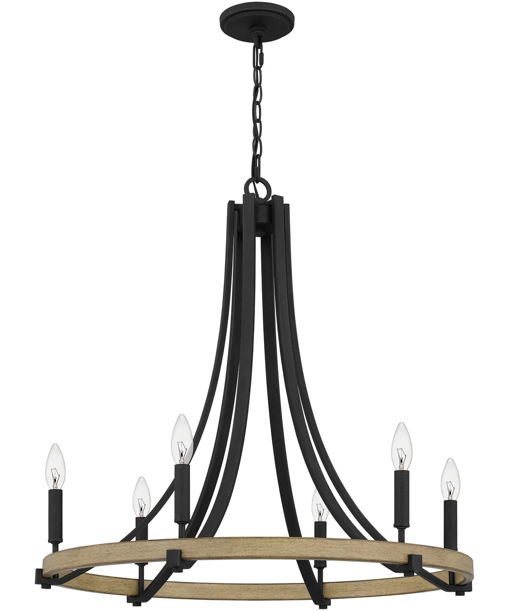 Colombes 6-light Chandelier Grey Ash - Image 3