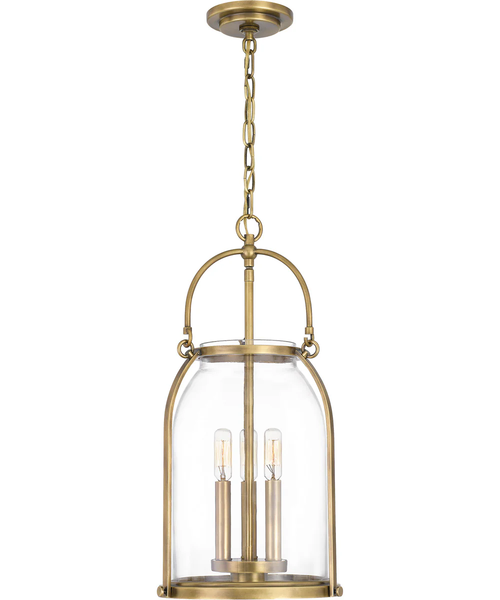 Colonel Small 3-light Mini Pendant Weathered Brass - Image 2