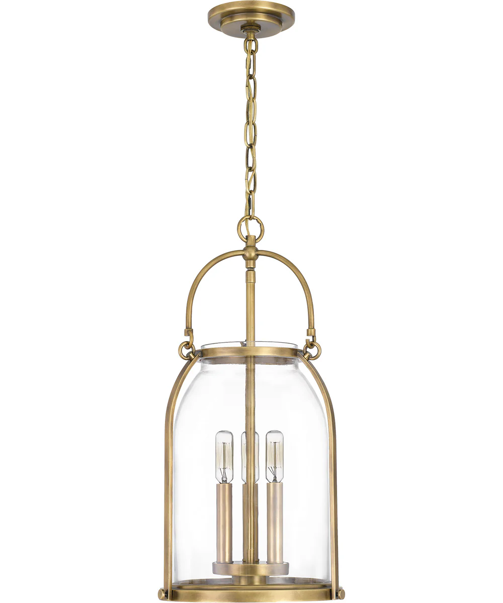Colonel Small 3-light Mini Pendant Weathered Brass - Image 3