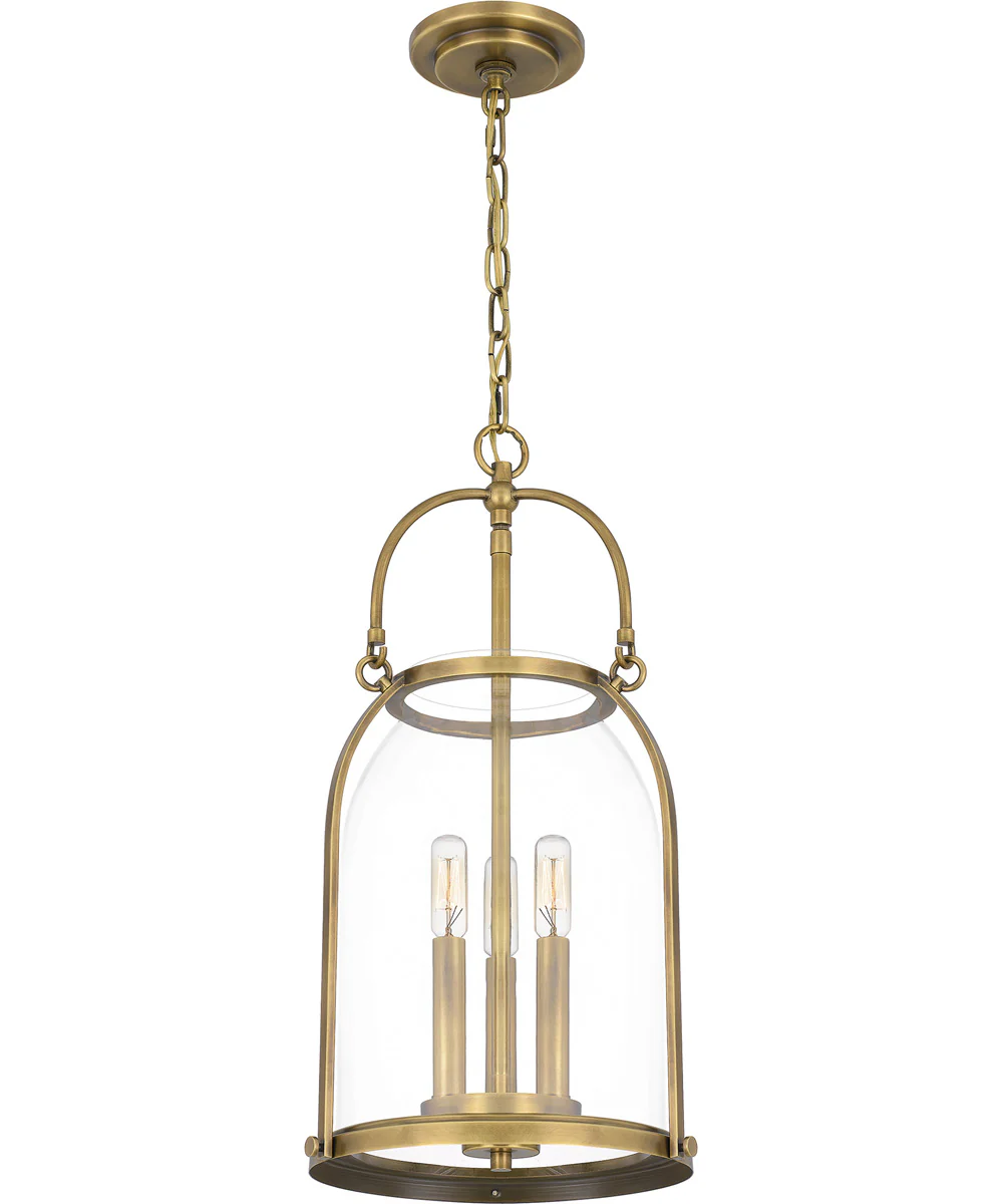 Colonel Small 3-light Mini Pendant Weathered Brass - Image 4
