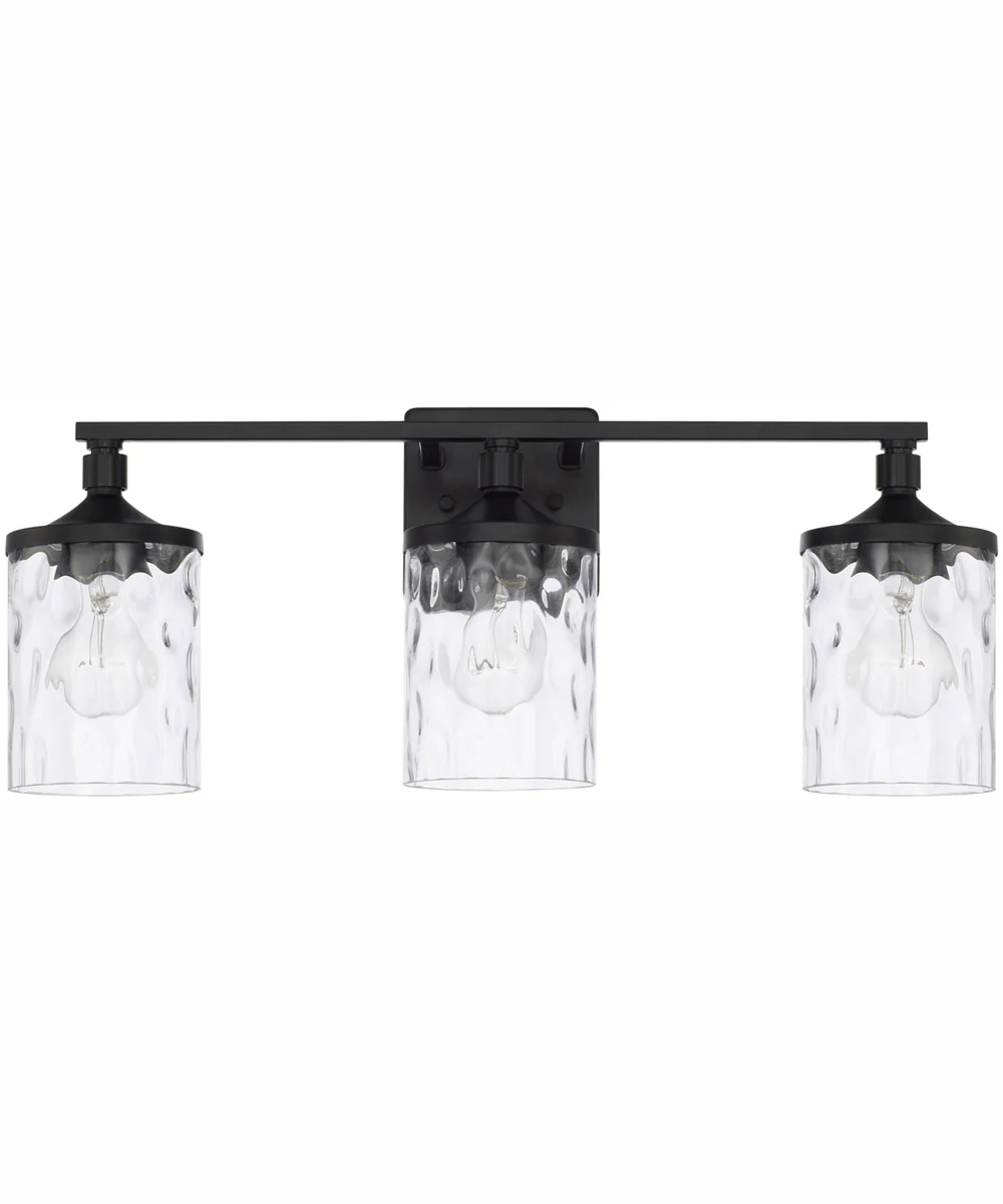 Colton 3-Light Vanity Matte Black