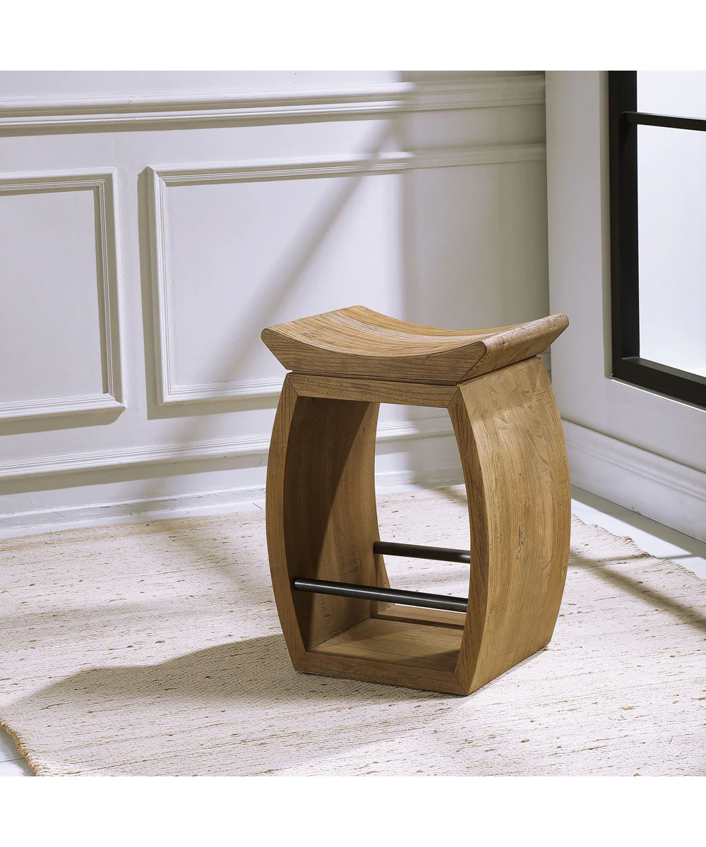 Connor Modern Wood Counter Stool - Image 3