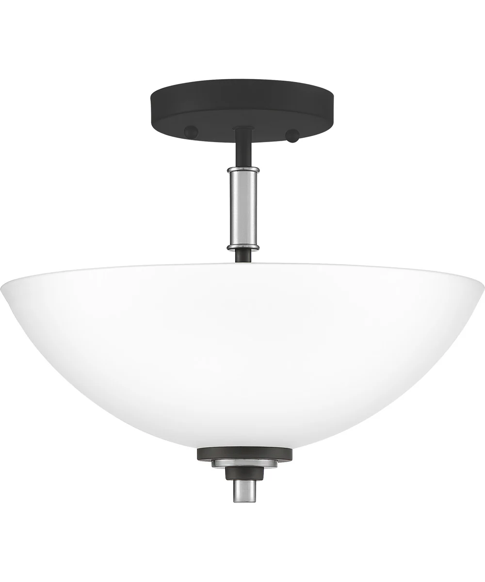 Conrad Medium 2-light Semi Flush Mount Brushed Nickel - Image 2