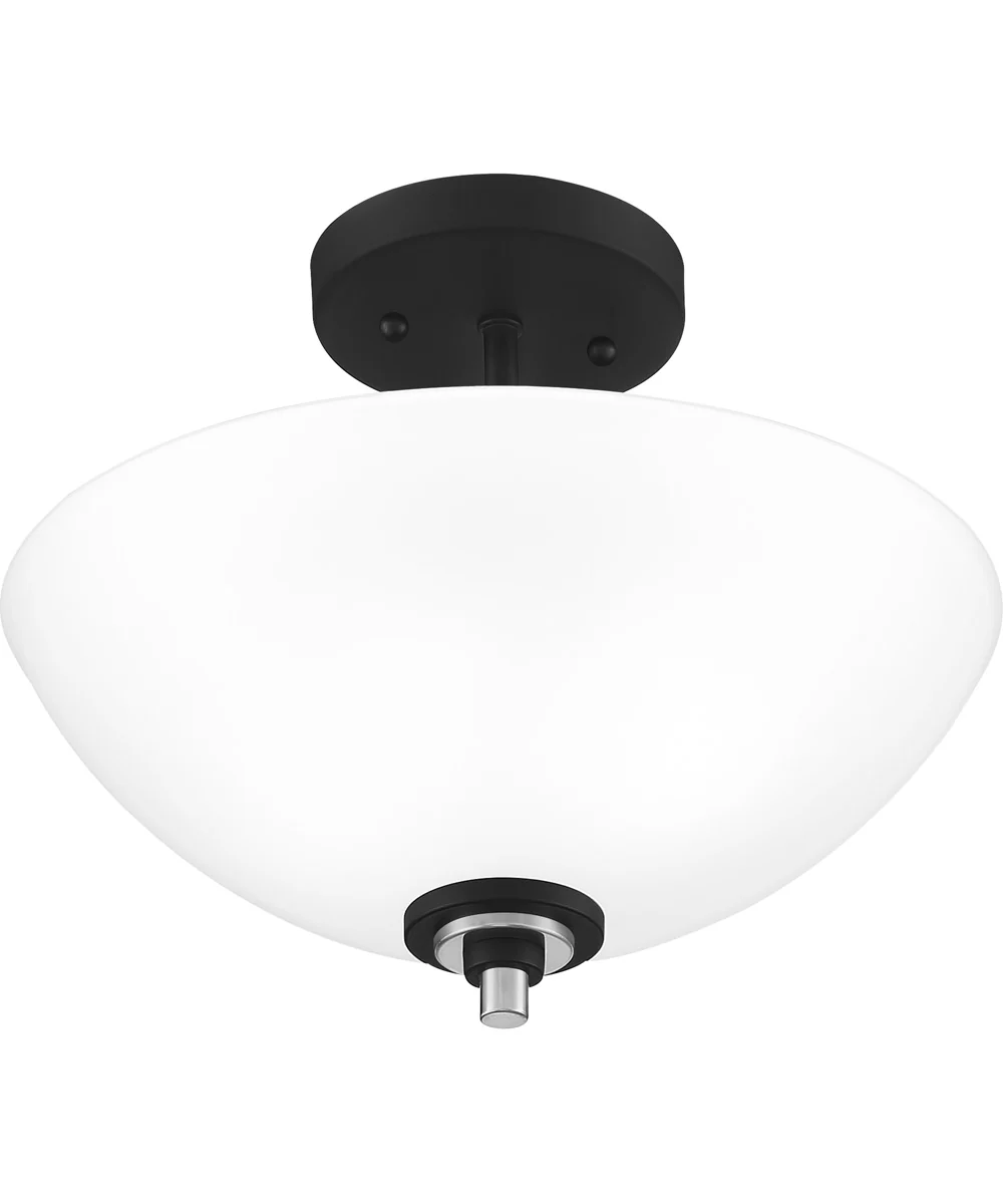 Conrad Medium 2-light Semi Flush Mount Brushed Nickel - Image 5
