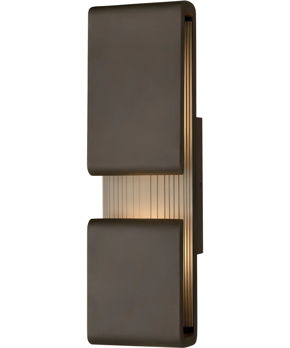 Contour LED-Light Large Outdoor Wall Mount Lantern in Oil Rubbed Bronze