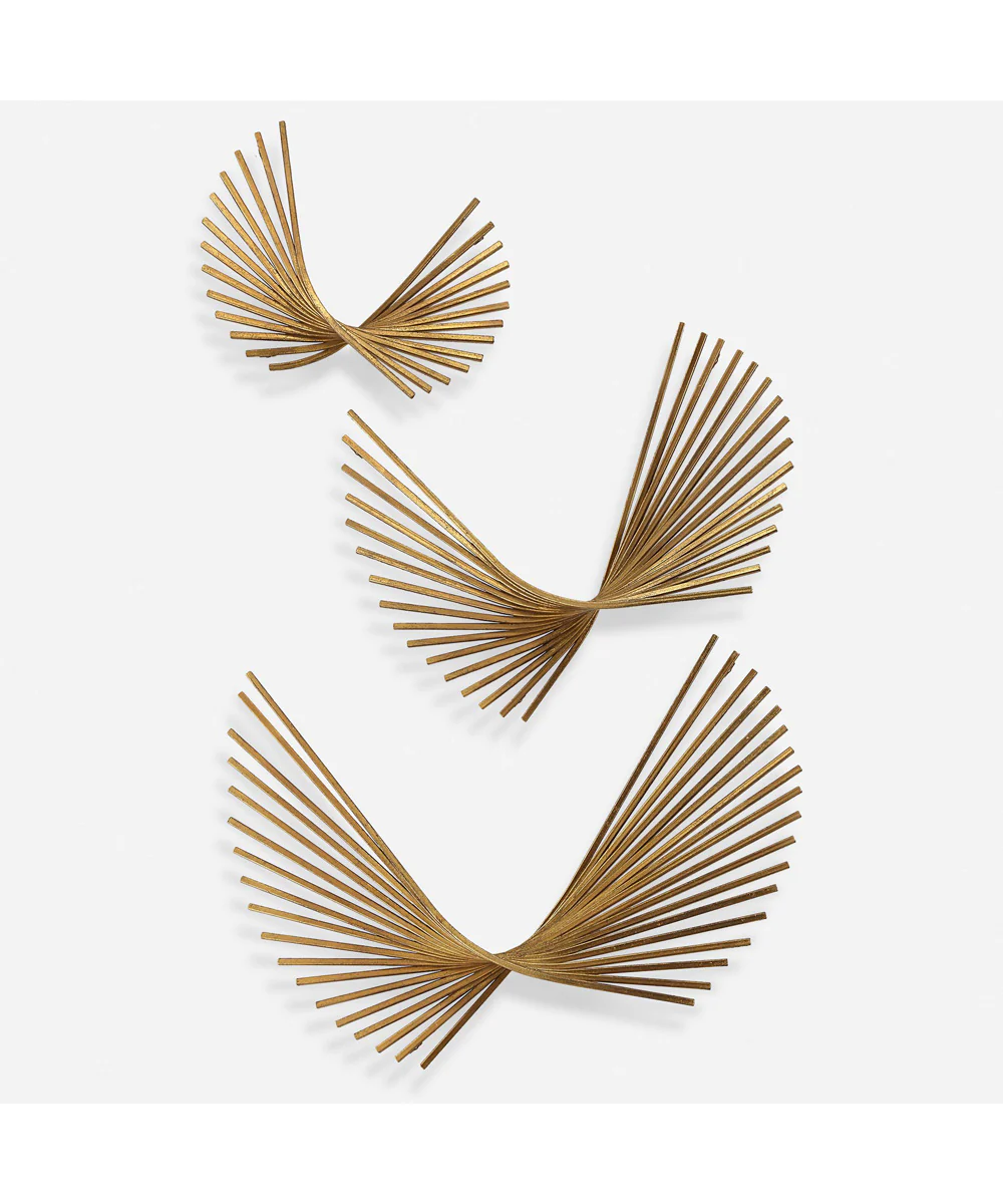 Coreograph Antique Gold Wall Decor Set of 3