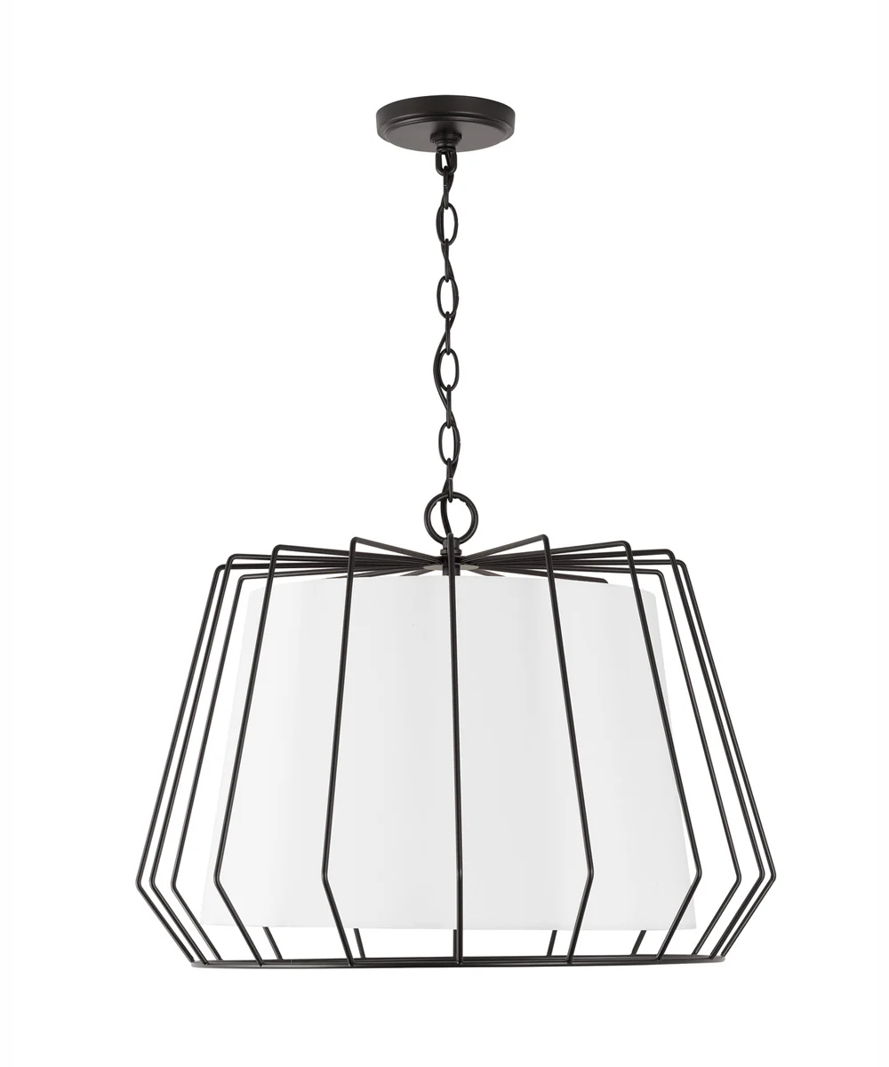 Corey 4-Light Pendant Matte Black