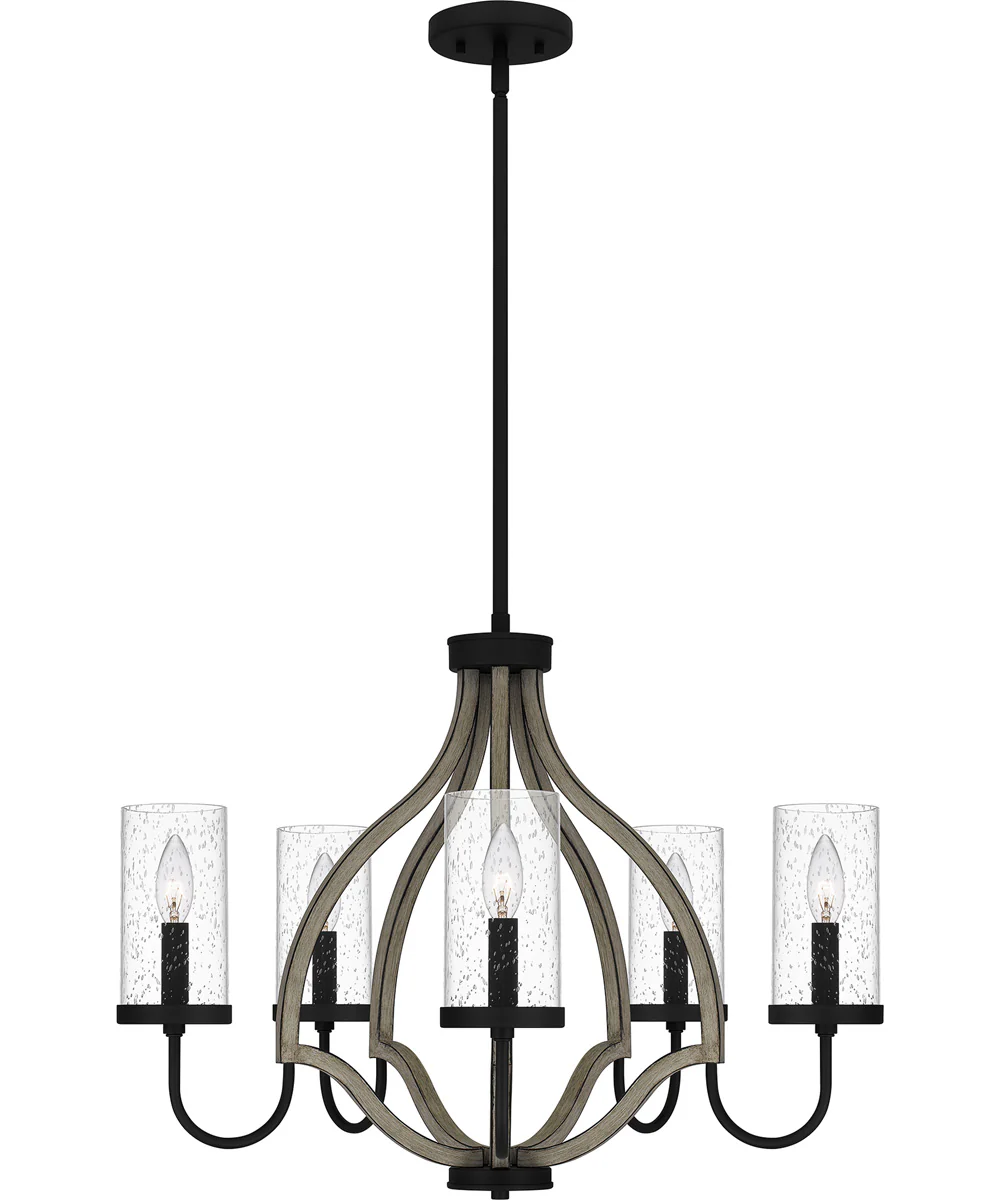 Cornelia 5-light Chandelier Matte Black - Image 3