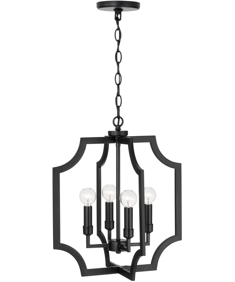 Courtney 4-Light Foyer Matte Black - Image 4