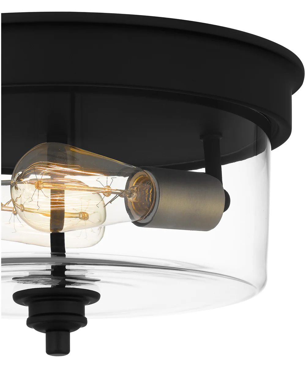 Cox 2-light Flush Mount Matte Black - Image 6