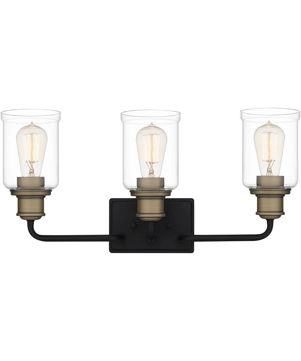 Cox Large 3-light Bath Light Matte Black
