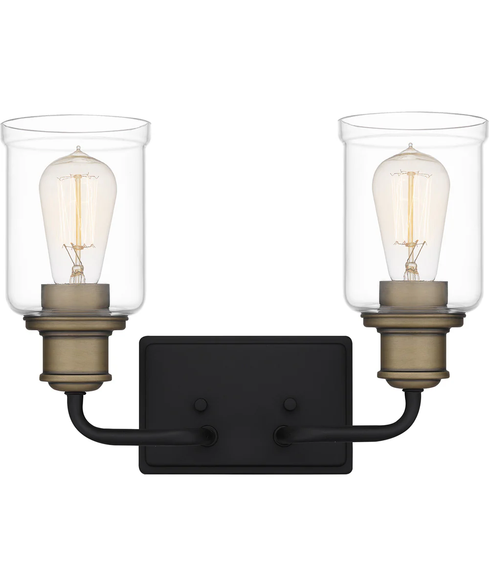 Cox Medium 2-light Bath Light Matte Black