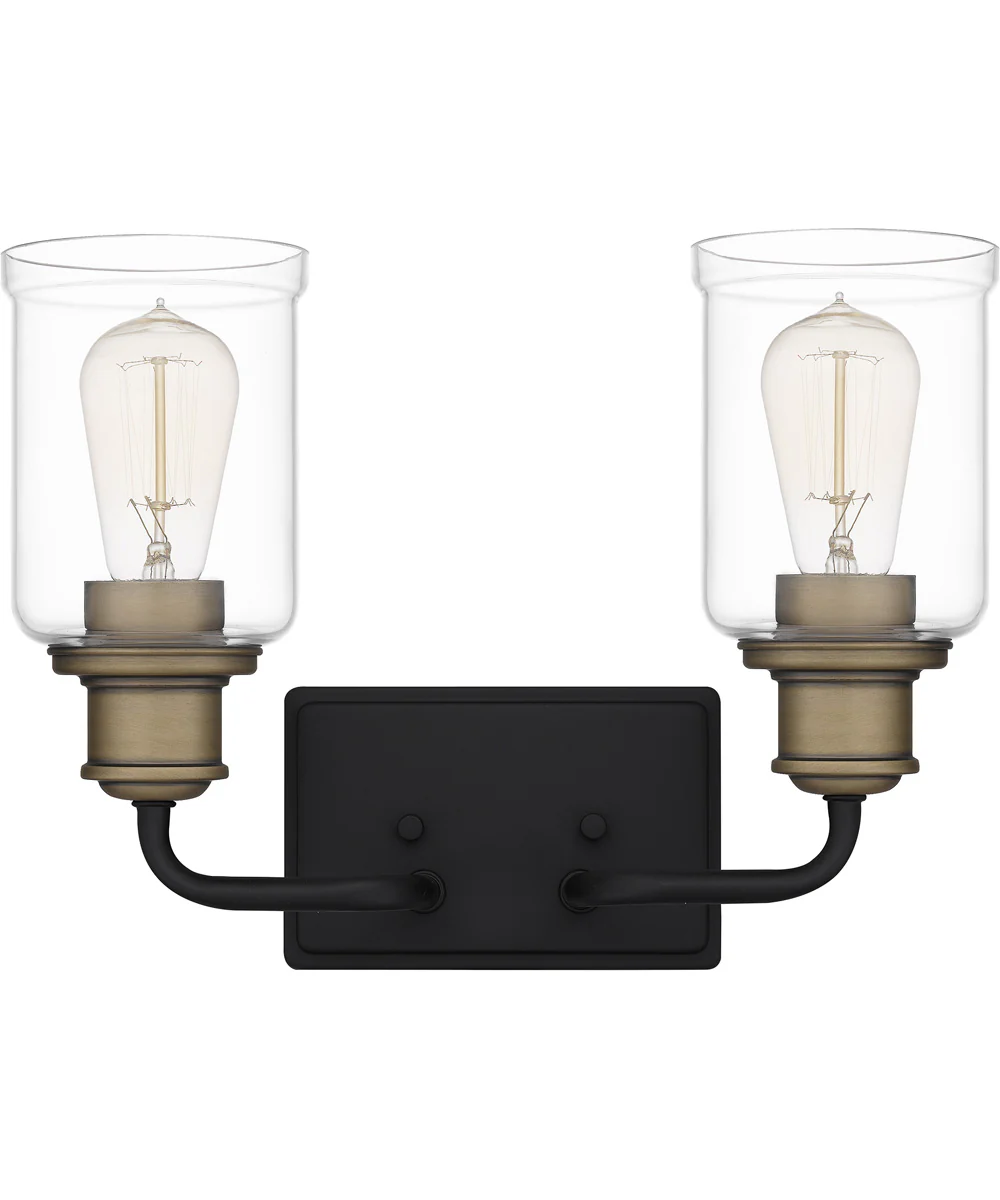 Cox Medium 2-light Bath Light Matte Black - Image 3