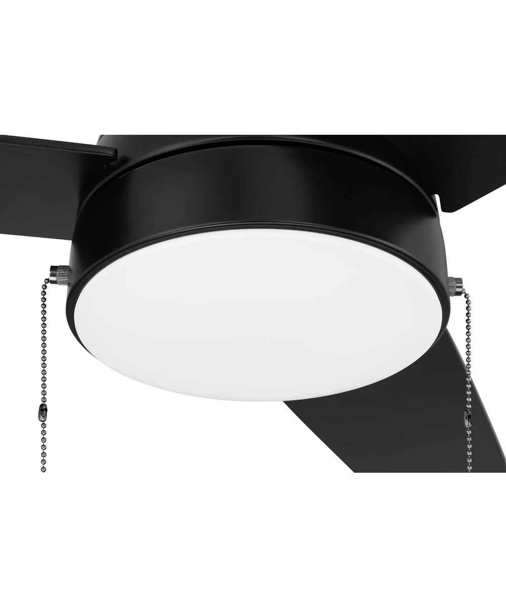 Cozy 52" 3-Blade Ceiling Fan 1-Light Fan Flat Black - Image 7