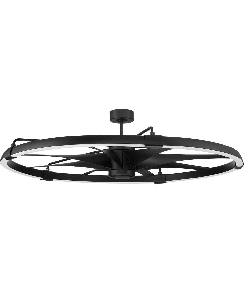 57" Axel 5-Light Ceiling Fan (Blades Included) Flat Black