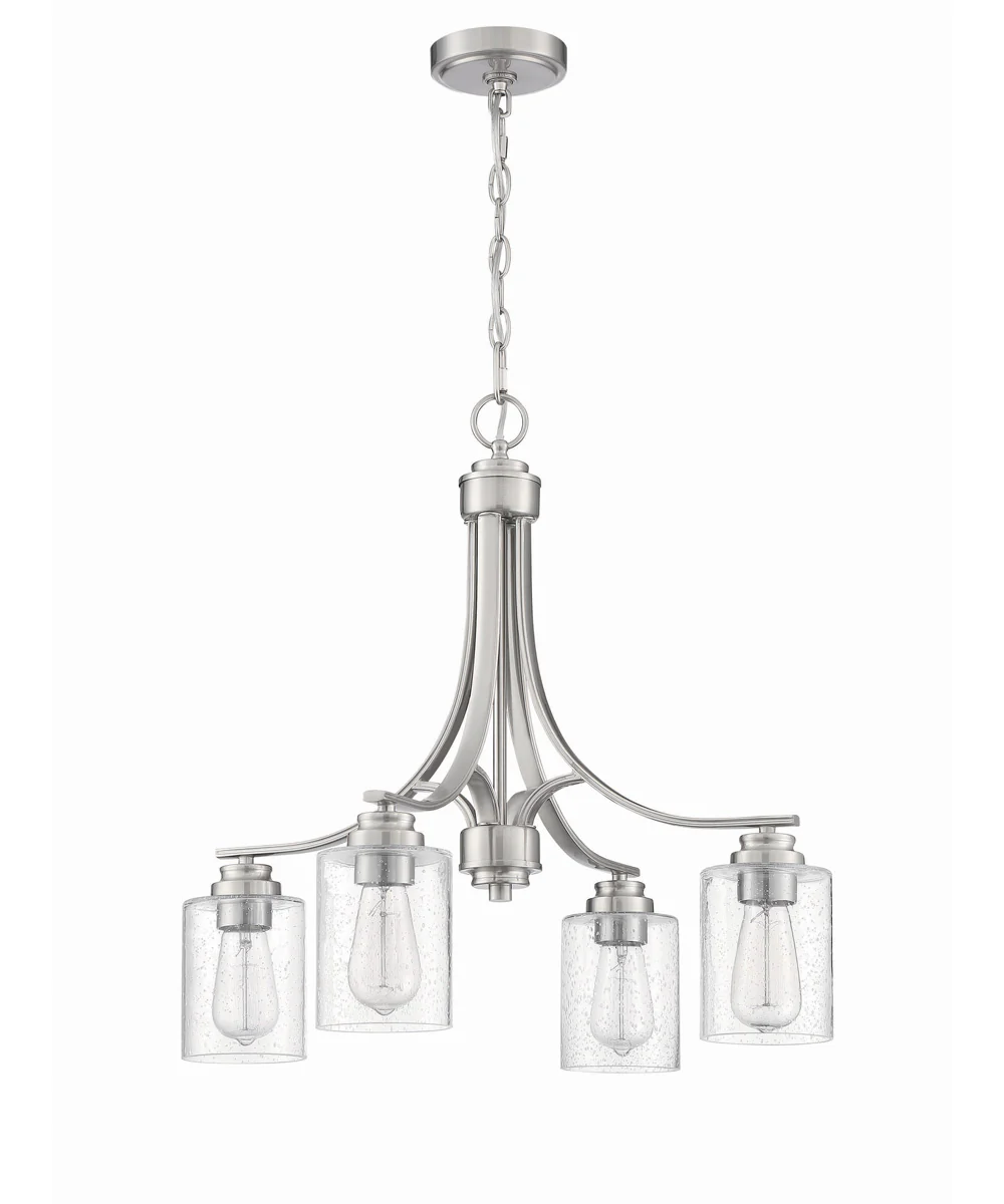 Bolden 4-Light Down Chandelier Brushed Polished Nickel