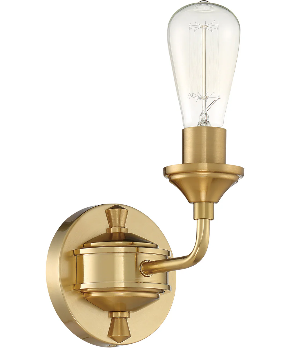 Bridgestone 1-Light Wall Sconce Satin Brass