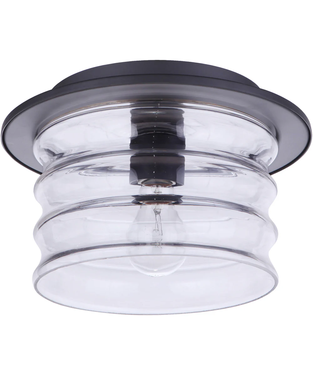 Canon 1-Light Outdoor Flush Mount Midnight