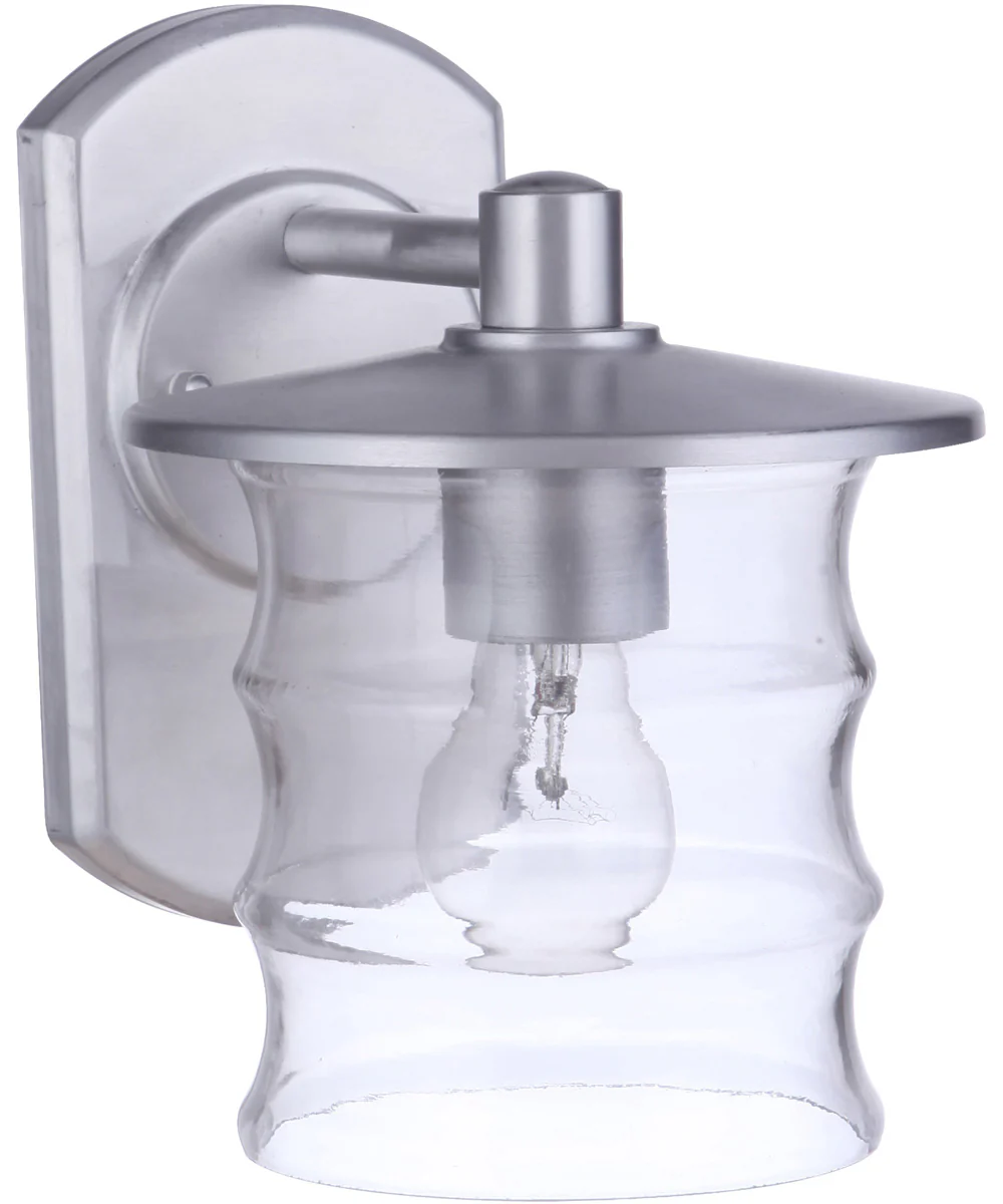 Canon 1-Light Outdoor Wall Light Satin Aluminum