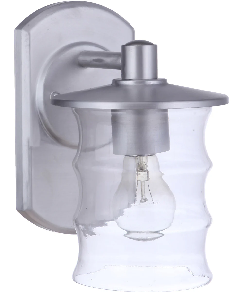 Canon 1-Light Outdoor Wall Light Satin Aluminum