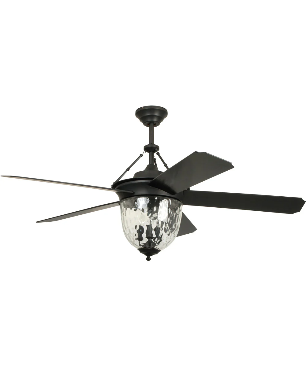 52" Cavalier 3-Light LED Ceiling Fan (Blades Included) Aged Bronze Brushed