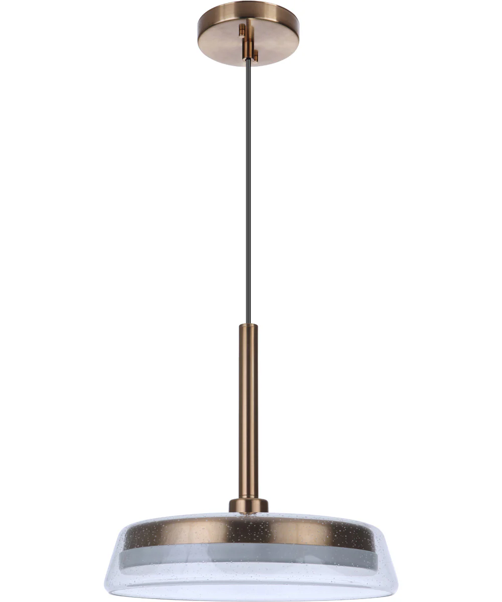 Centric LED Pendant Satin Brass