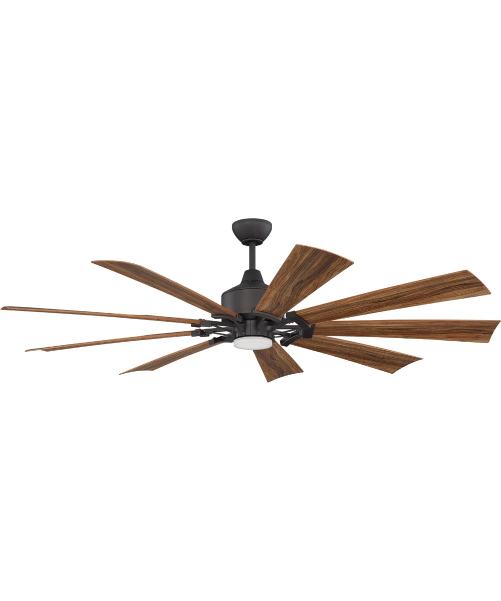 Eastwood 70" 1-Light LED Ceiling Fan (Blades Included) Espresso