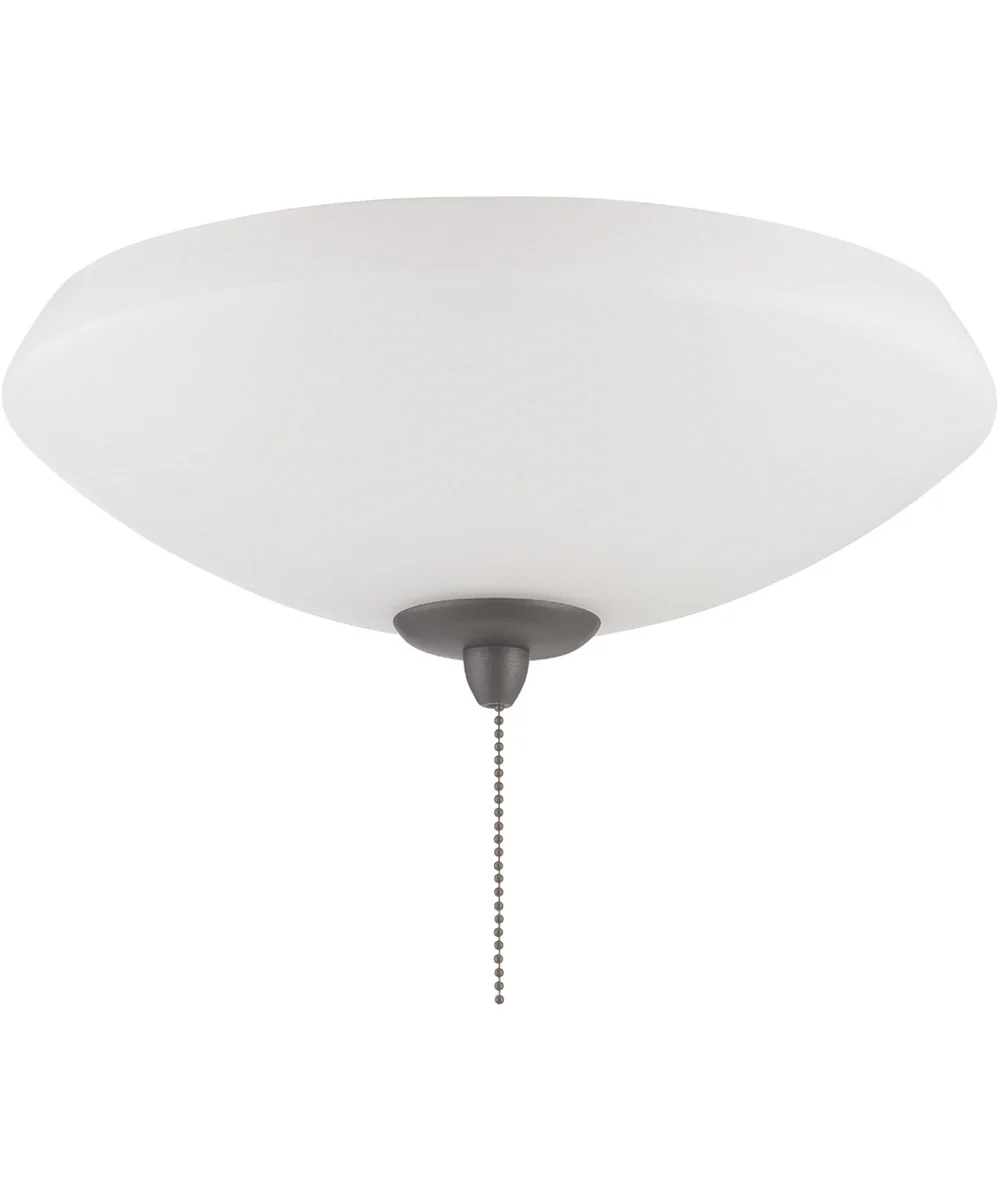 Elegance Bowl Light Kit 2-Light LED Fan Light Kit White Frost