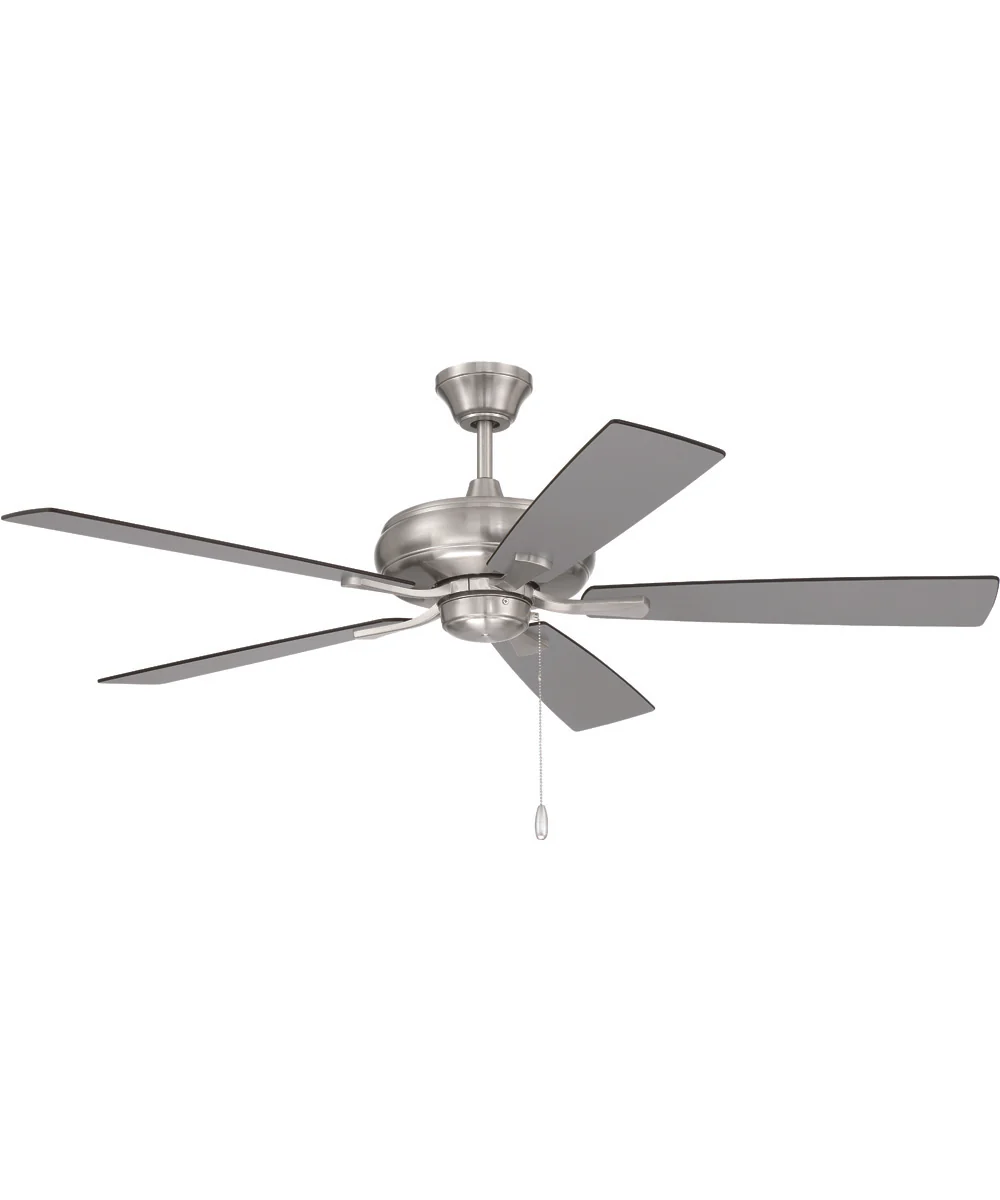 52" Eos Ceiling Fan (Blades Included) Brushed Polished Nickel