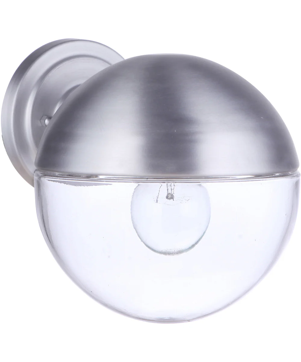 Evie 1-Light Outdoor Wall Light Satin Aluminum