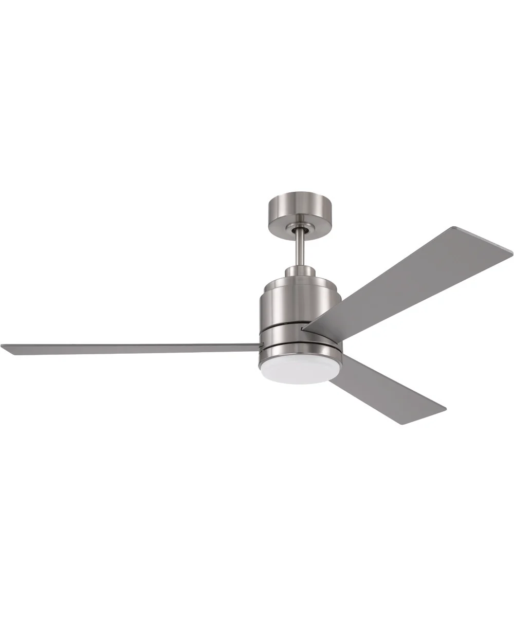 52" McCoy 1-Light Ceiling Fan (Blades Included) Brushed Polished Nickel
