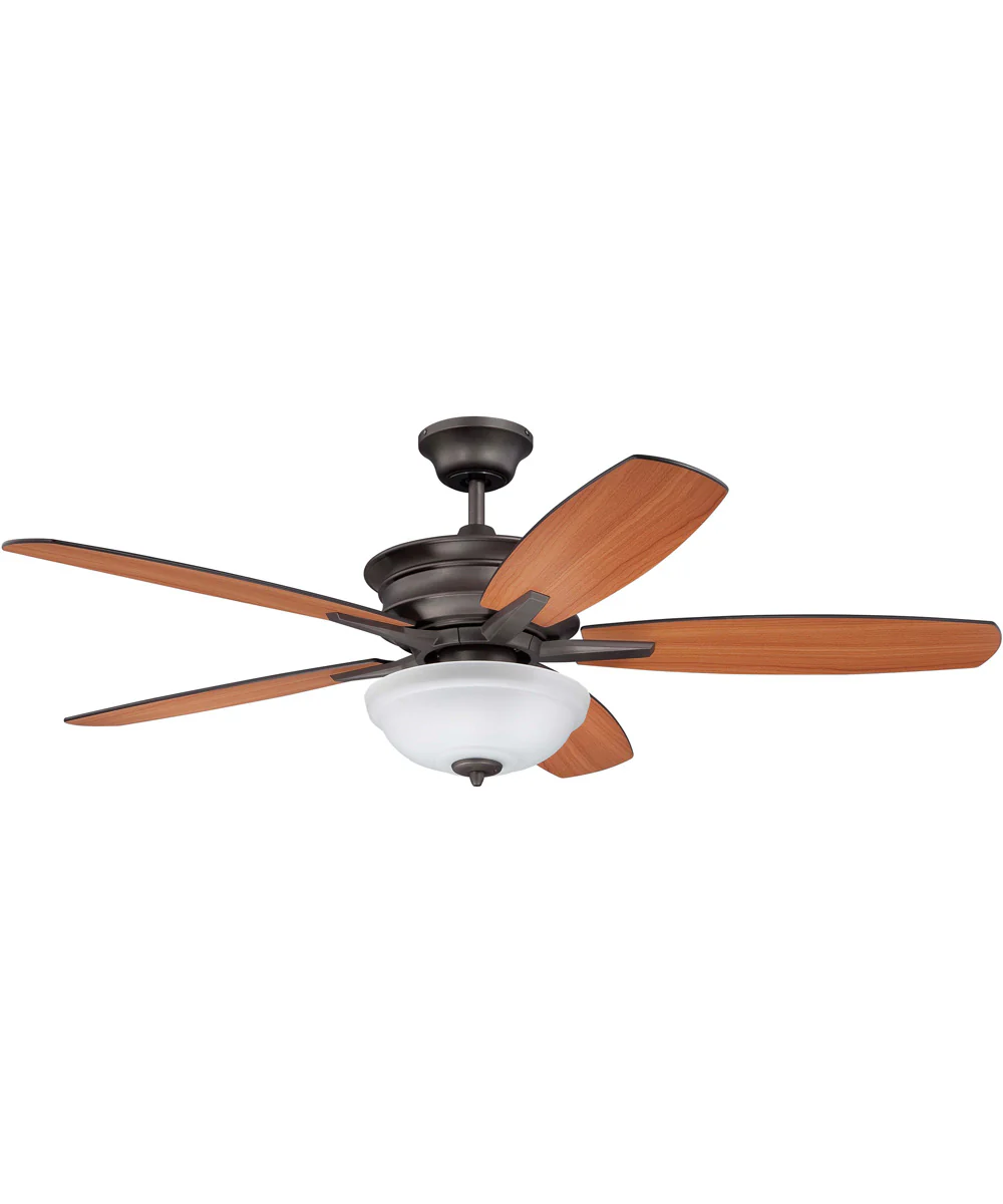 52" Penbrooke 2-Light LED Ceiling Fan (Blades Included) Espresso