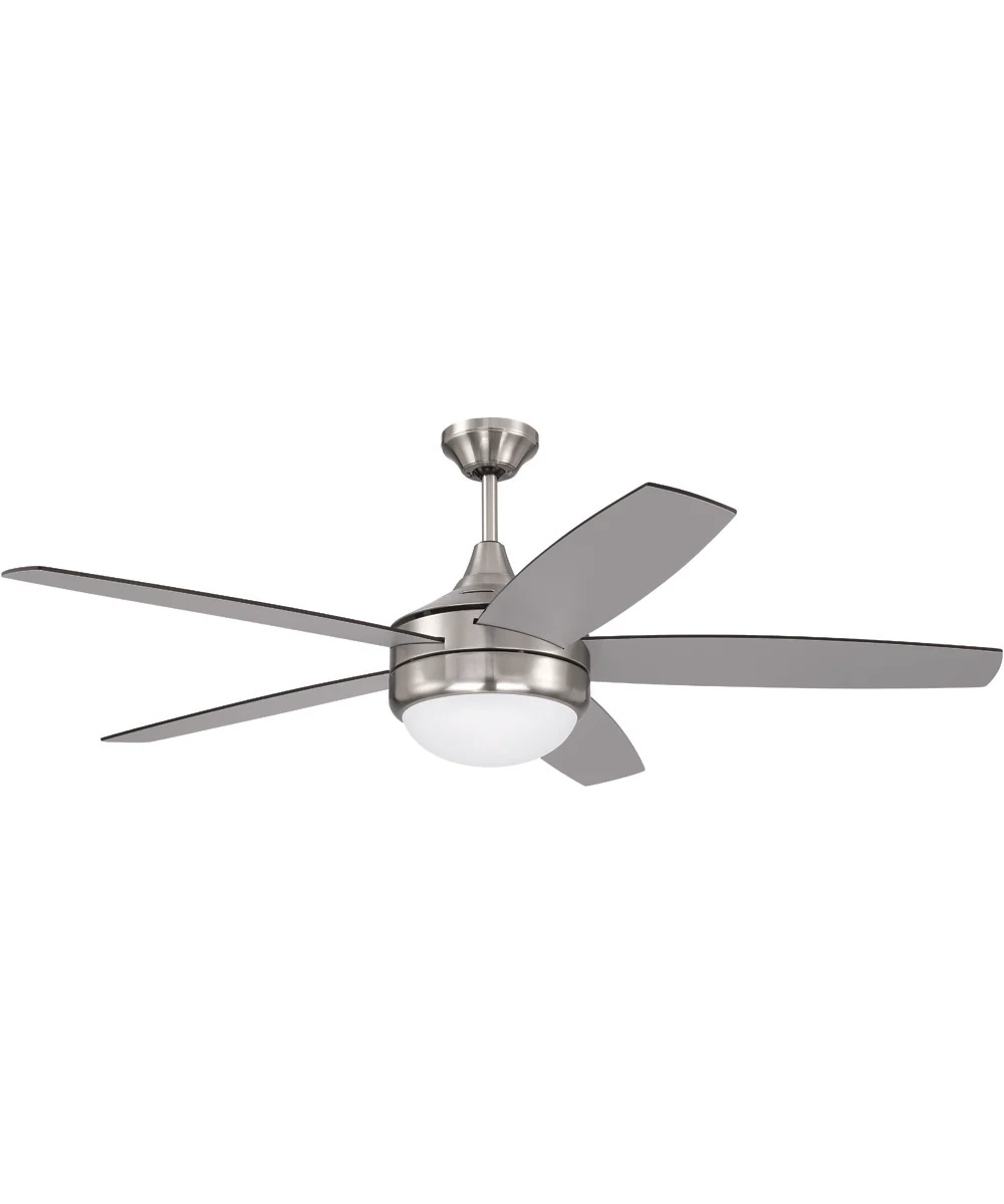 52" Phaze II 2-Light Ceiling Fan (Blades Included) Brushed Polished Nickel