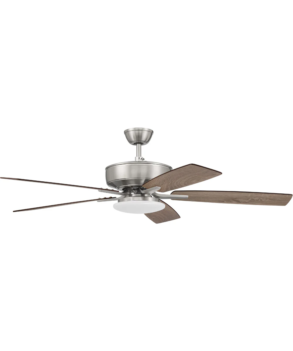 52" Pro Plus 112 Slim Light Kit 1-Light Specialty Ceiling Fan (Blades Included) Brushed Polished Nickel